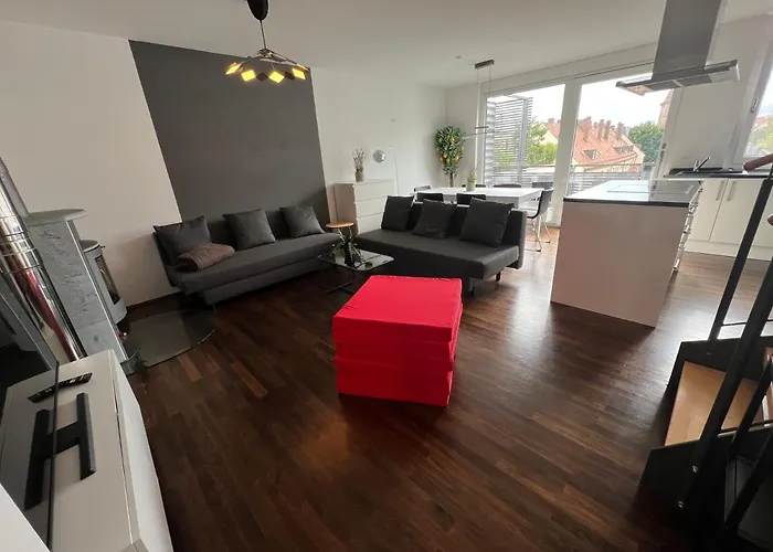 Penthouse-wohnung - Balkon - Dachterrasse - Zentrum Apartment Nürnberg