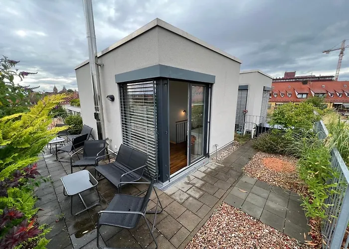 Penthouse-wohnung - Balkon - Dachterrasse - Zentrum Apartment Nürnberg