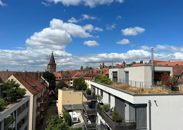 Penthouse-wohnung - Balkon - Dachterrasse - Zentrum Apartment Nürnberg